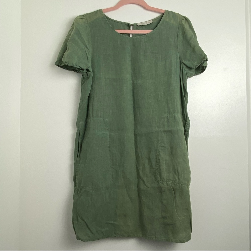 Linen Tunic Dress  | Neutral